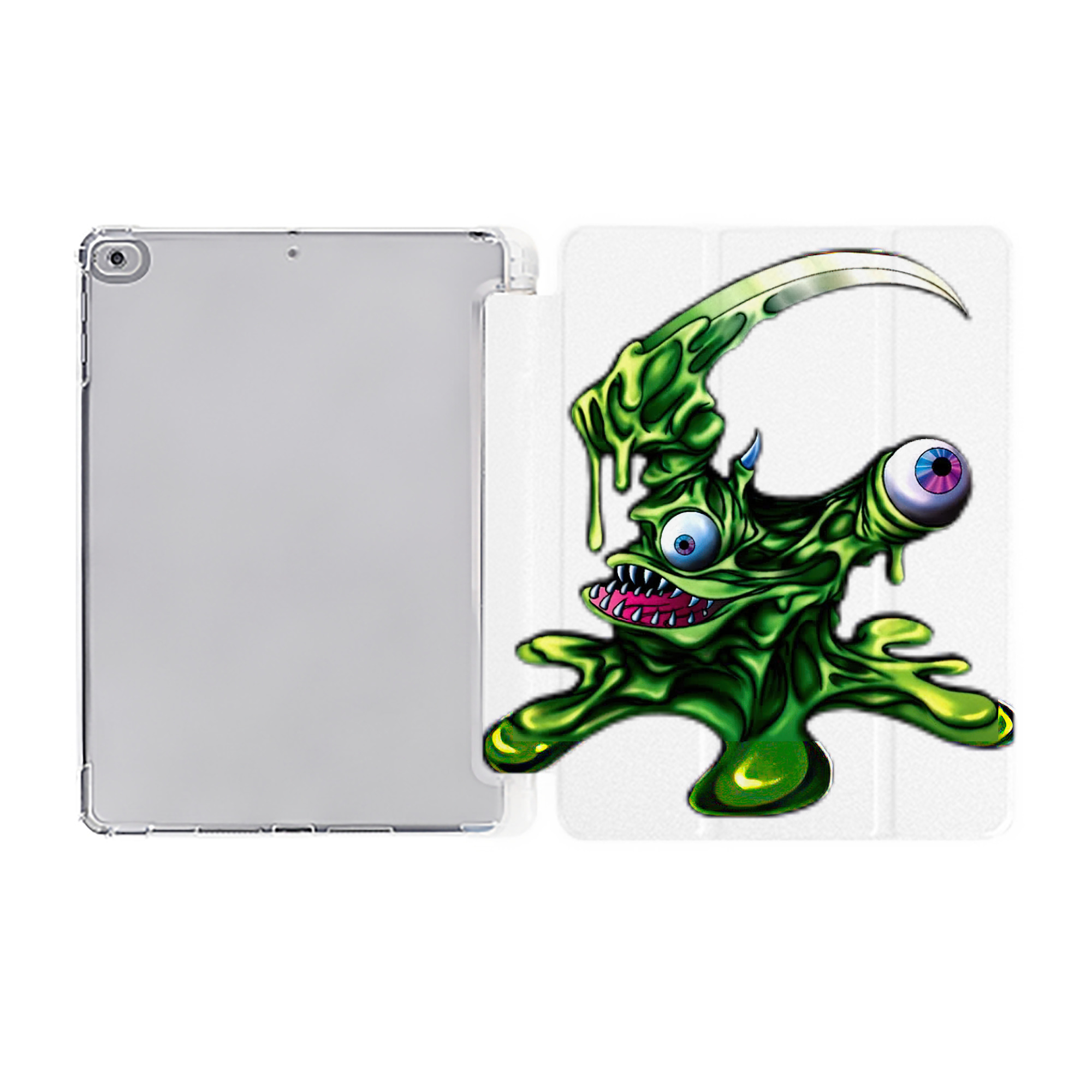 （画像用） 遊☆戯☆王 Yu-Gi-Oh! IPad ケース ペン収納付き 三つ折りスタンド PUレザー×シリコン 対応機種9.5/10.5/10.9インチ